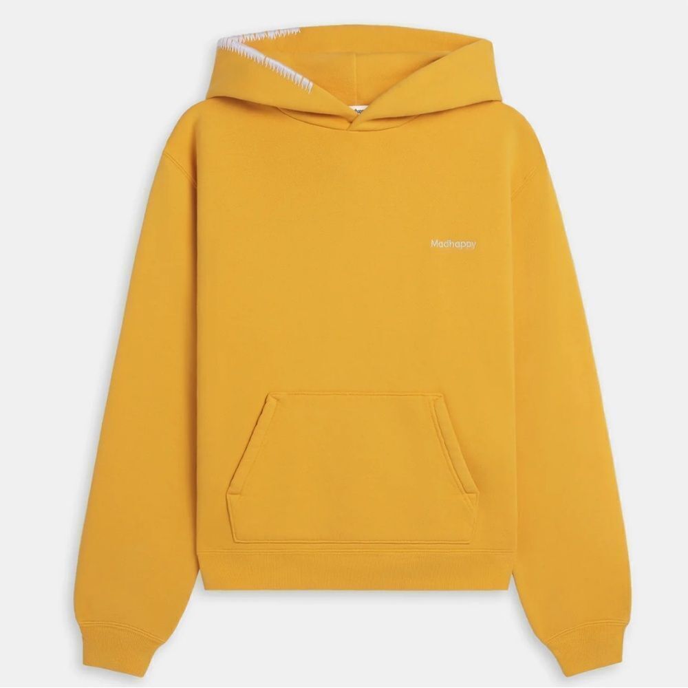 Madhappy Unisex Cotton Classic Fleece Hoodie in Sunny XS NEW
